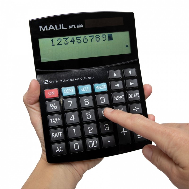 MAUL MTL 800 calculatrice Bureau Calculatrice à écran Noir