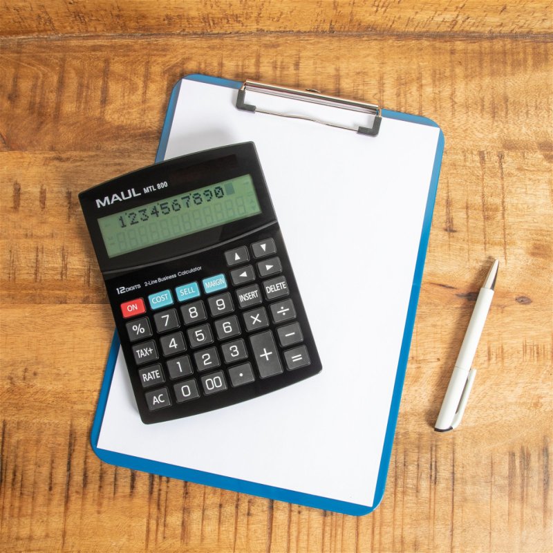 MAUL Calculatrice de bureau MTL 800, 12 chiffres, noir