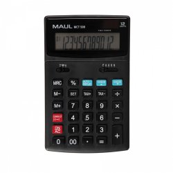 MAUL Calculatrice de bureau MCT 500, 12 chiffres, noir