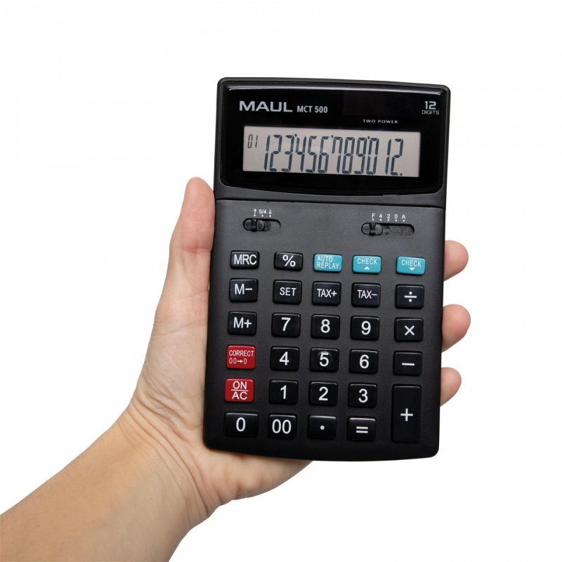 MAUL MCT 500 calculatrice Poche Calculatrice à écran Noir
