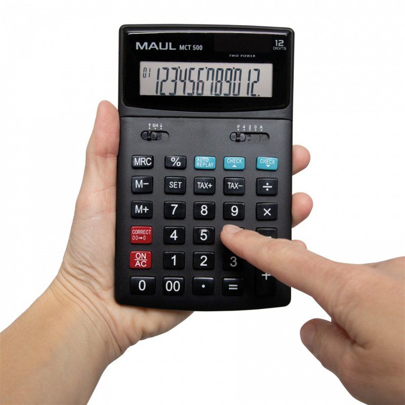 MAUL MCT 500 calculator Pocket Display Black