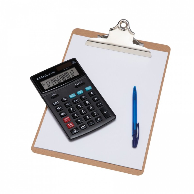 MAUL Calculatrice de bureau MCT 500, 12 chiffres, noir