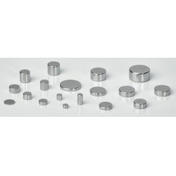 MAUL Aimant néodyme en forme de pastille, 10 mm, argent