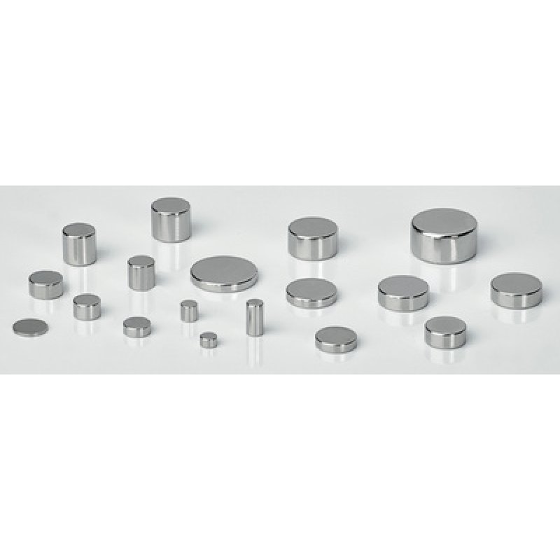 MAUL Aimant néodyme en forme de pastille, 10 mm, argent