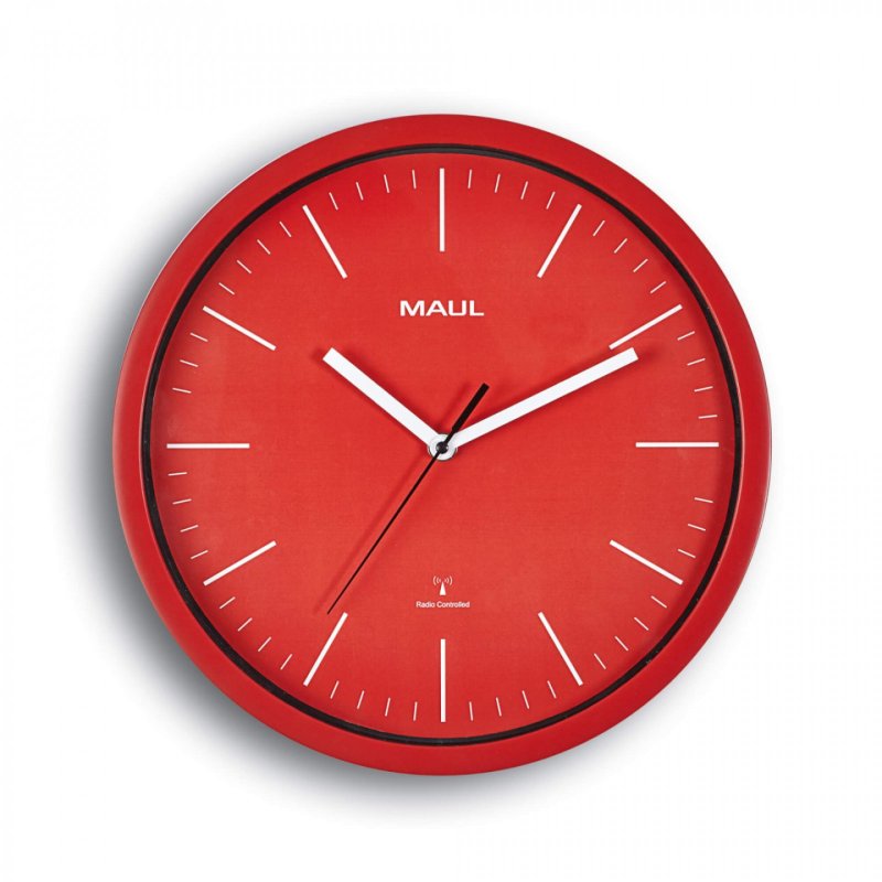 MAUL 9053425 Horloge murale et de table Horloge numérique Rond Rouge