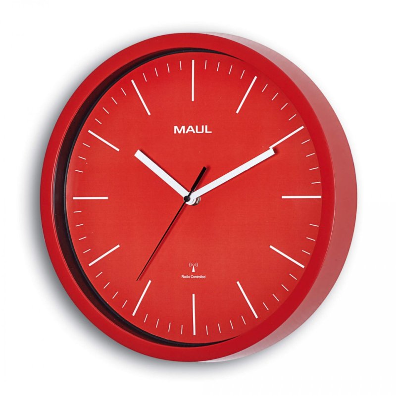 MAUL 9053425 Horloge murale et de table Horloge numérique Rond Rouge
