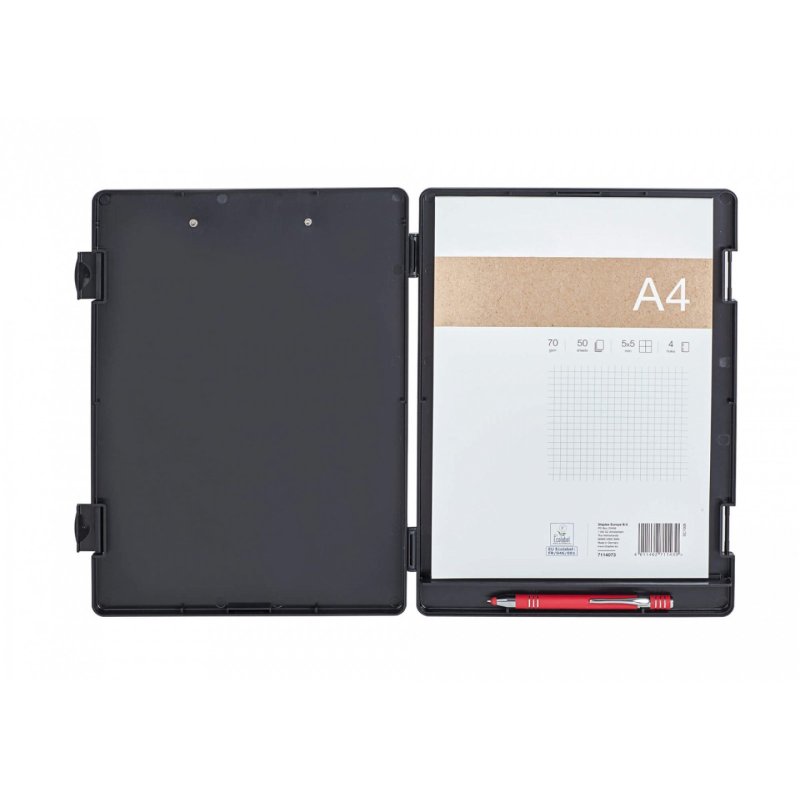 MAUL Porte-bloc avec compartiment de rangement, A4, noir