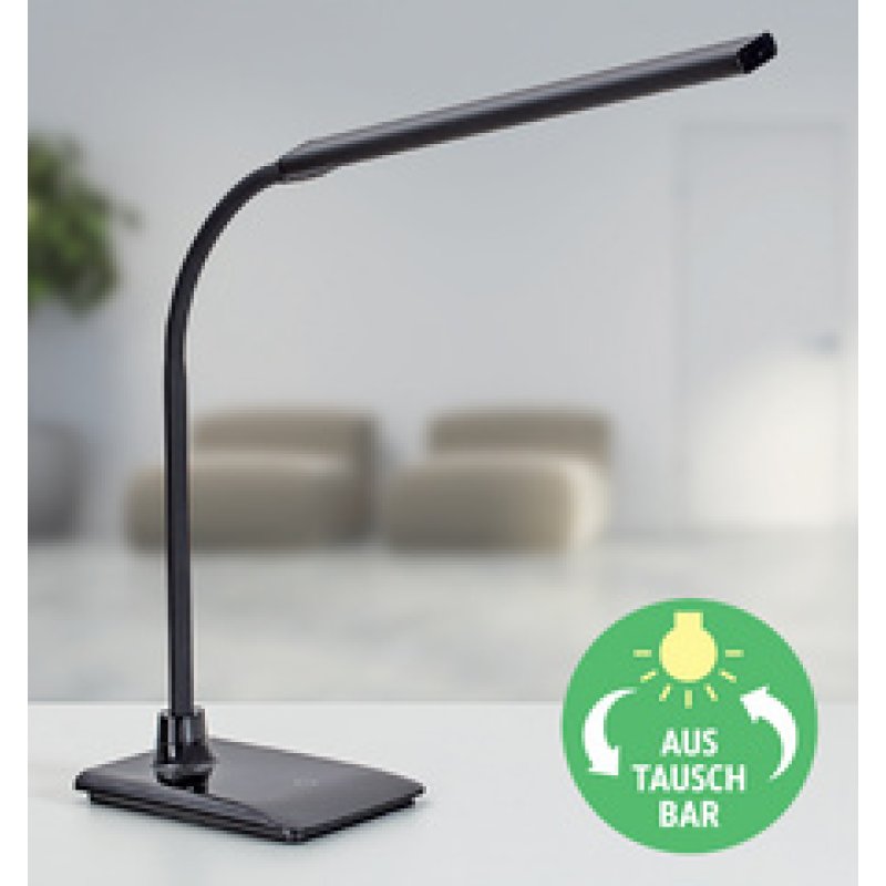 MAUL Lampe de bureau à LED MAULpirro, avec socle, blanc