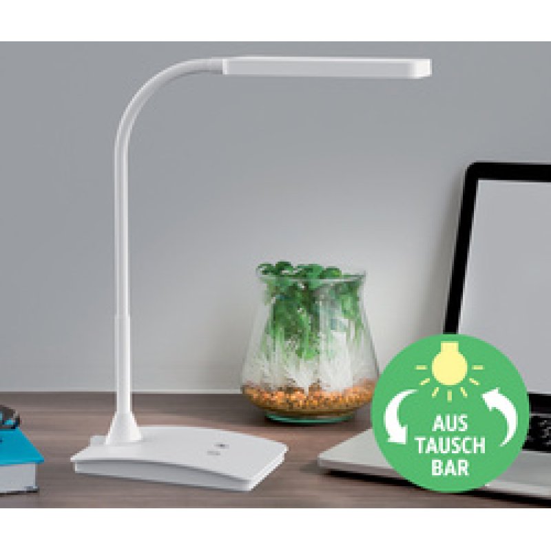 MAUL Lampe de bureau LED MAULpearly colour vario, argent