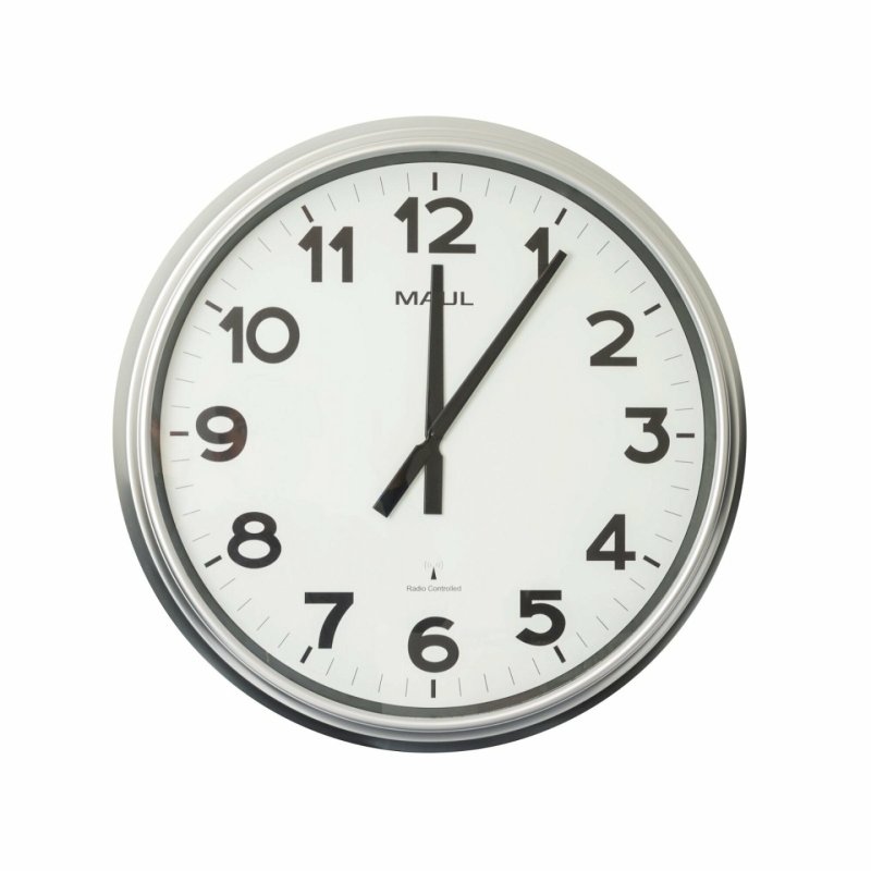 MAUL 9056195 wall/table clock Radio-controlled clock Round Silver