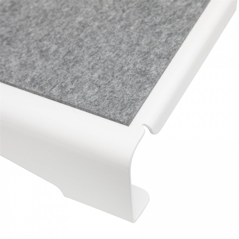 MAUL Repose-pieds MAULflair, métal, 400 x 300 mm, blanc