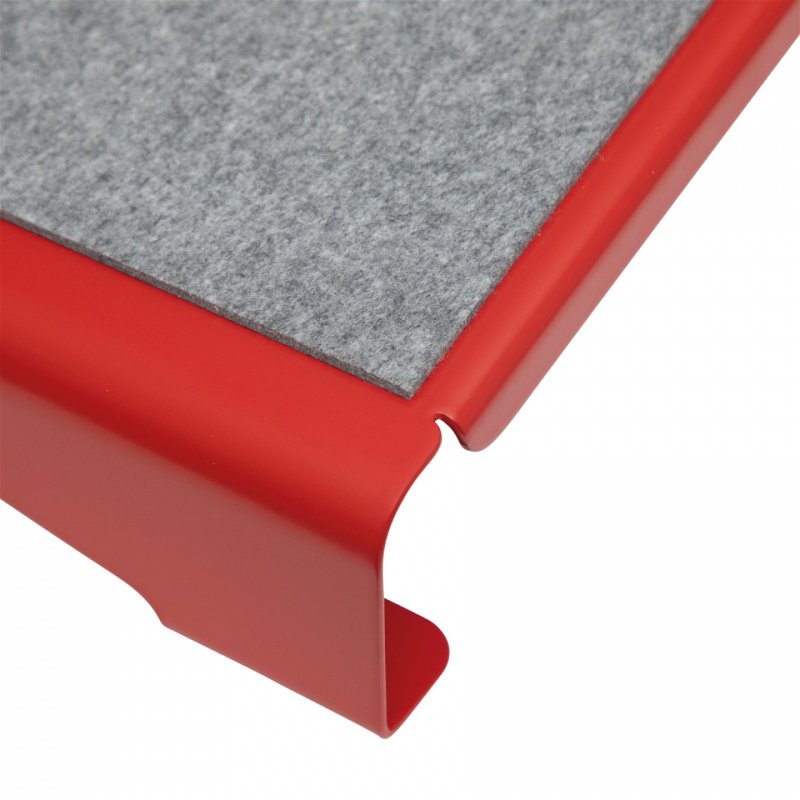 MAUL Repose-pieds MAULflair, métal, 400 x 300 mm, rouge