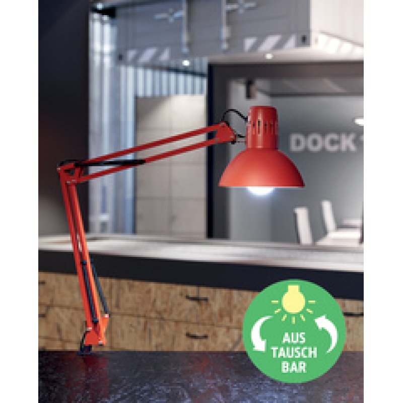 MAUL Lampe de bureau à LED MAULstudy, avec pince, argent