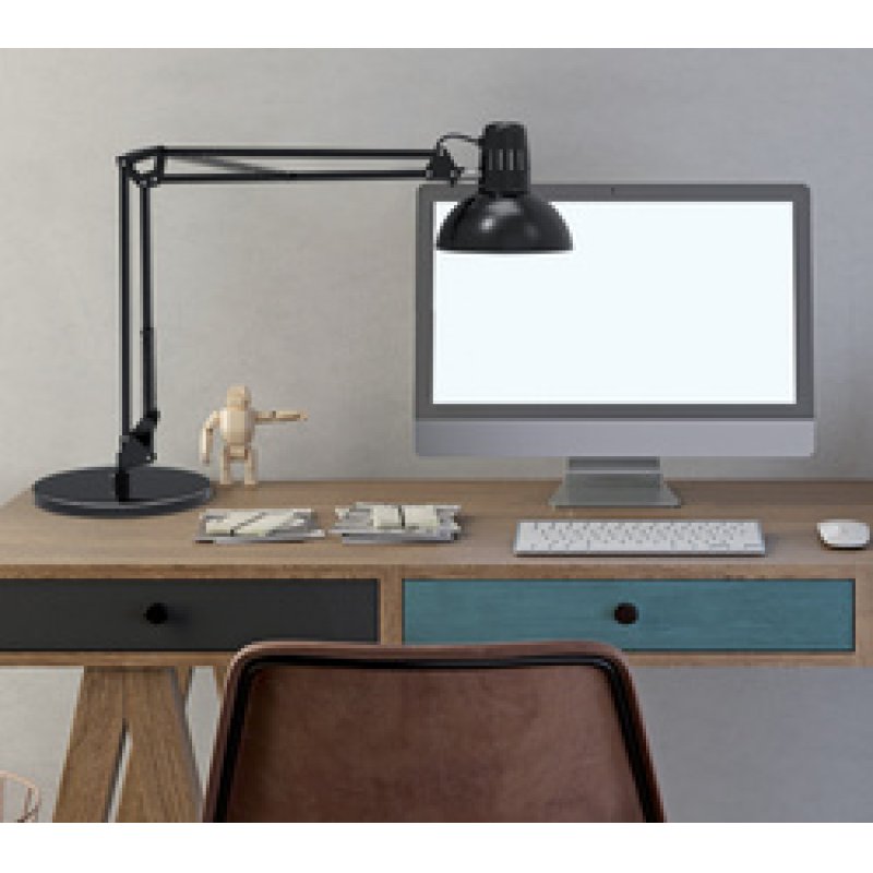 MAUL Lampe de bureau à LED MAULstudy, avec pied, argent