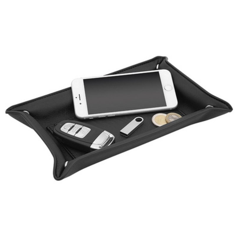 WEDO Vide-poches, en simili-cuir, noir