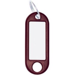 WEDO Porte-clés avec anneau, diamètre: 18 mm, noir