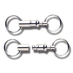 WEDO Support pour clés, avec un raccordement, argent