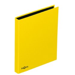 PAGNA classeur à anneaux "Basic Colours", jaune, format A5,