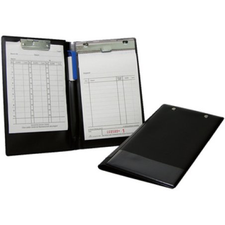 WEDO Chemise porte-bloc, format A6, noir