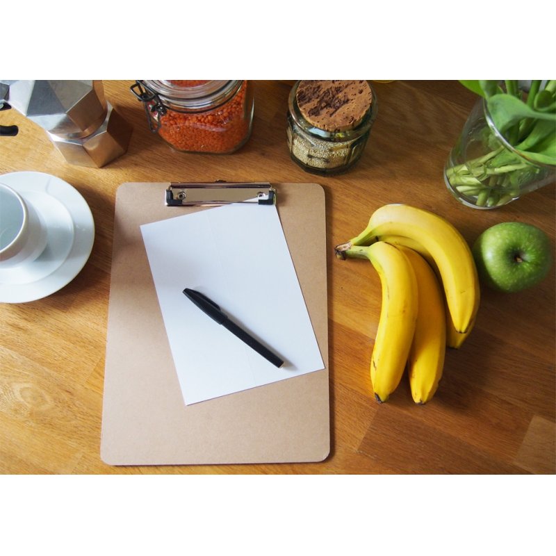 MAUL Porte-bloc A4 en bois, Low cost, pince plate