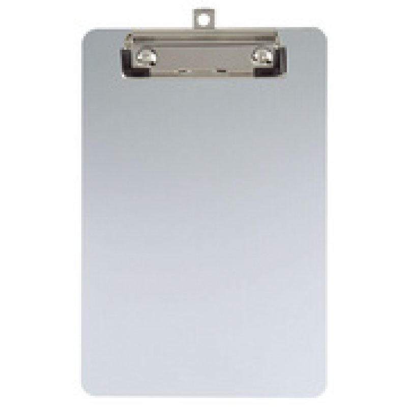 MAUL Porte-bloc, en aluminium avec pince nickelée, A5