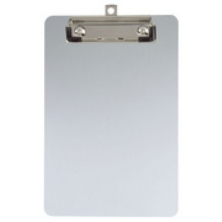 MAUL Porte-bloc, en aluminium avec pince nickelée, A5