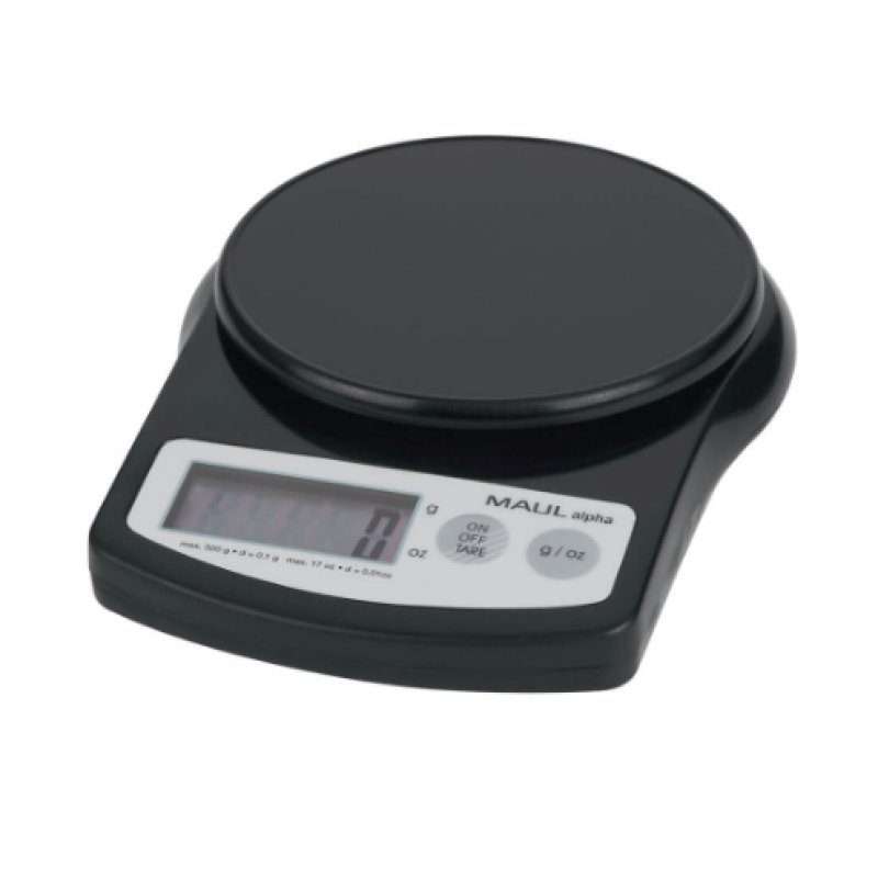 MAUL Balance de précision MAULalpha, capacité: 500 g, noir