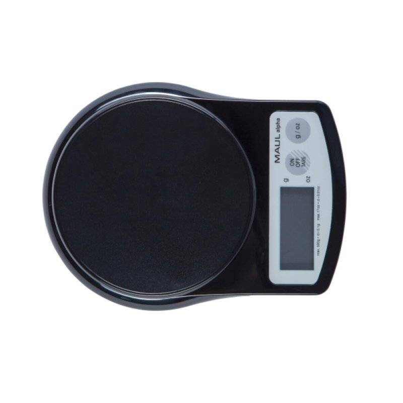 MAUL 1640590 escabeaux de cuisine Noir Comptoir Rond Balance de ménage électronique