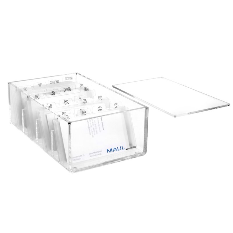 MAUL 1956305 rangement de cartes de visites Acrylique Transparent