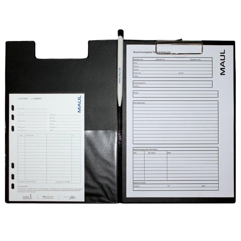 MAUL 2339290 bloc-notes A4 Noir