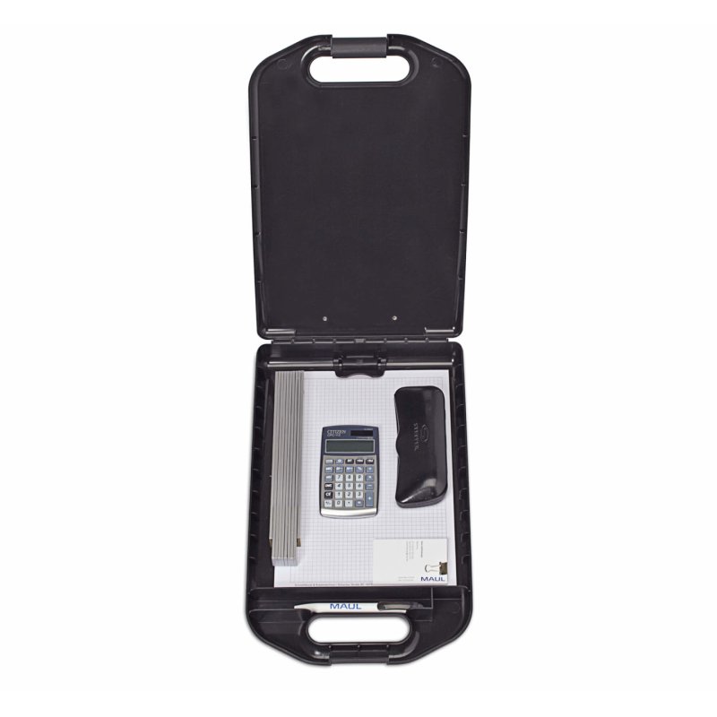 MAUL Porte-bloc avec module de rangement, A4, noir