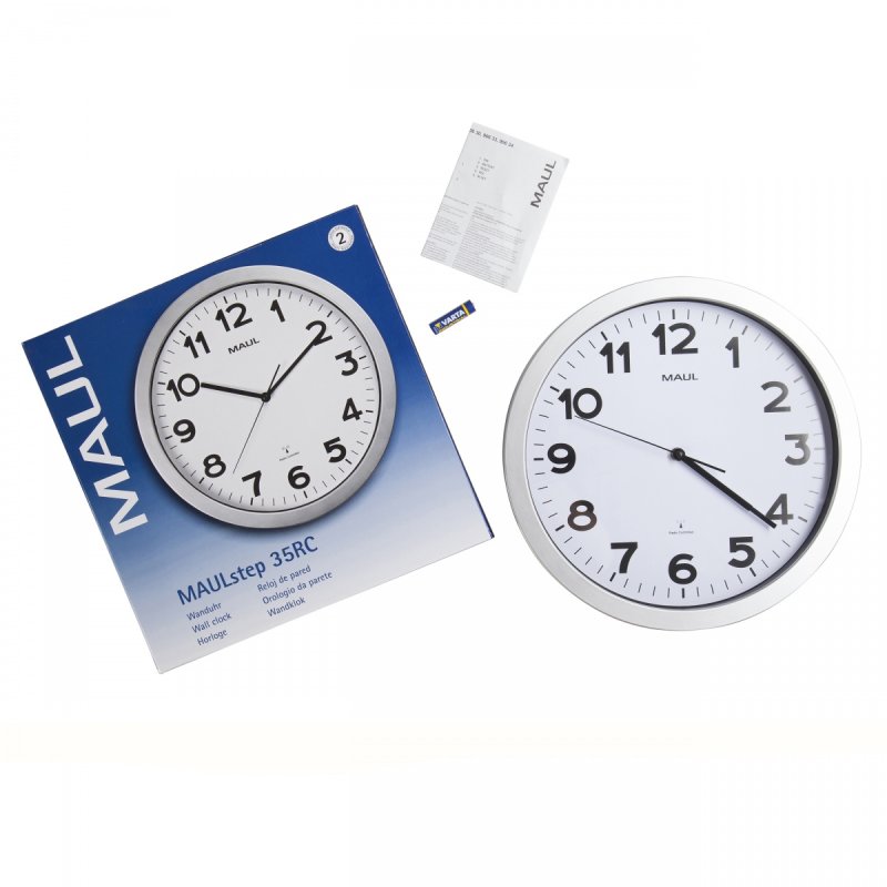 MAUL 9053595 wall/table clock Quartz clock Circle Silver, White