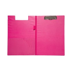 MAUL Porte-bloc à pince, plastifié A4, rose vif