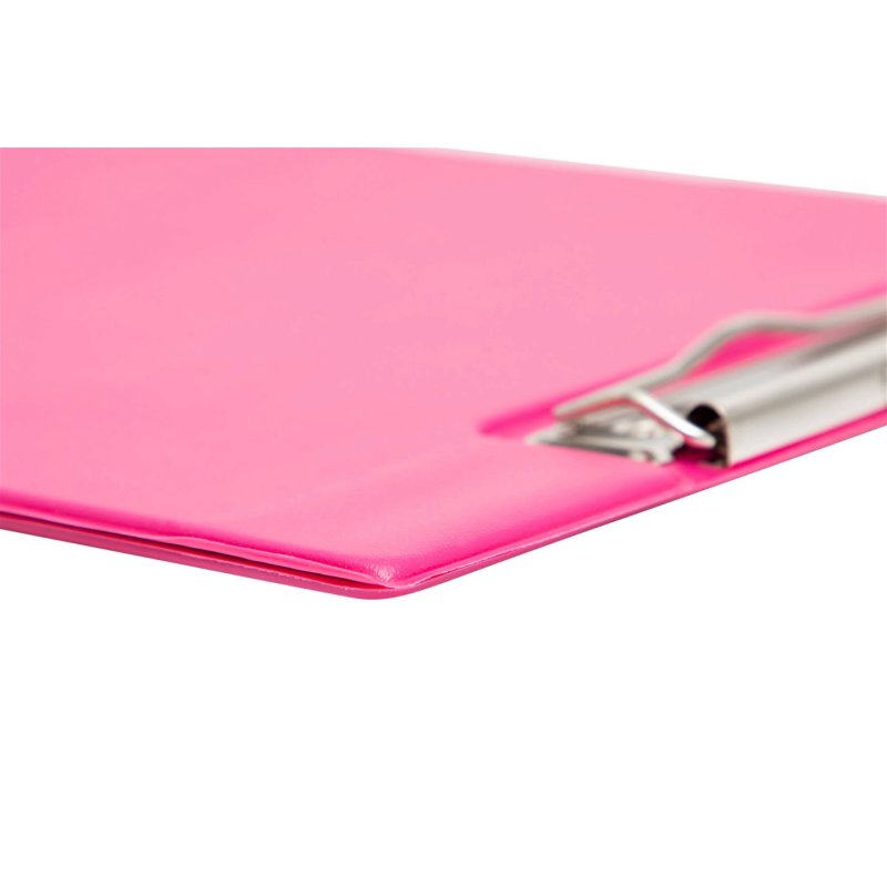 MAUL Porte-bloc à pince, plastifié A4, rose vif