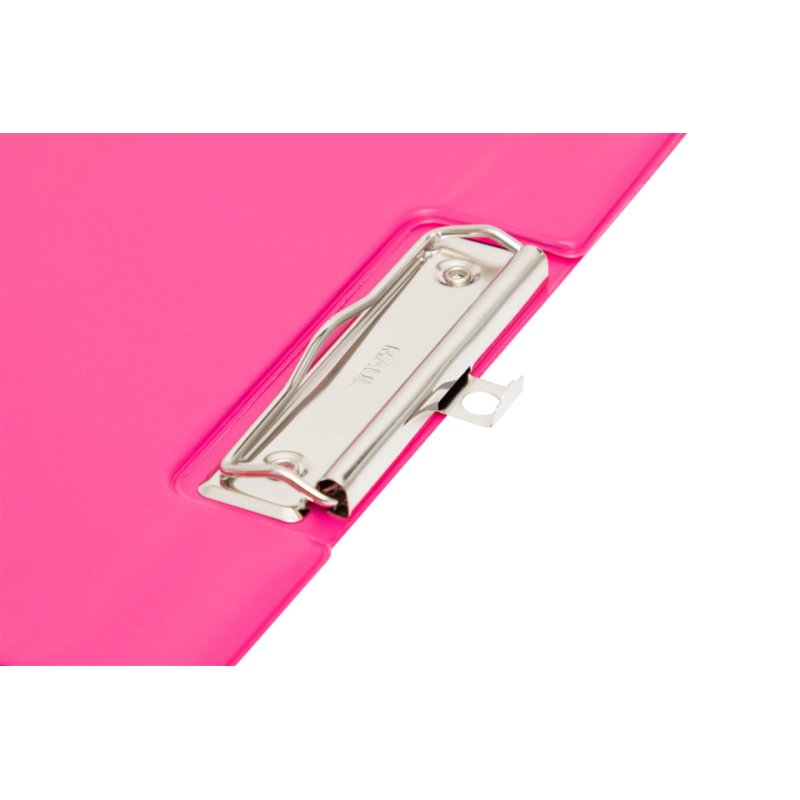 MAUL Porte-bloc à pince, plastifié A4, rose vif