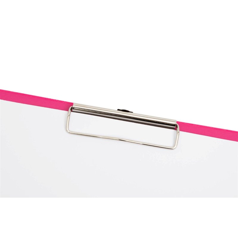 MAUL Porte-bloc à pince, plastifié A4, rose vif