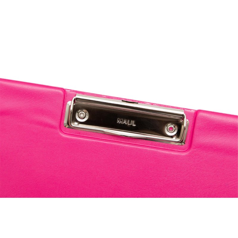 MAUL Porte-bloc à pince, plastifié A4, rose vif