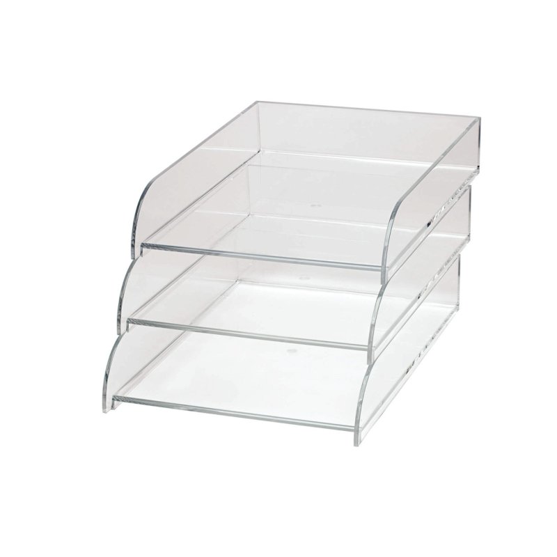 MAUL Corbeille à courrier acrylique, A4, transparent