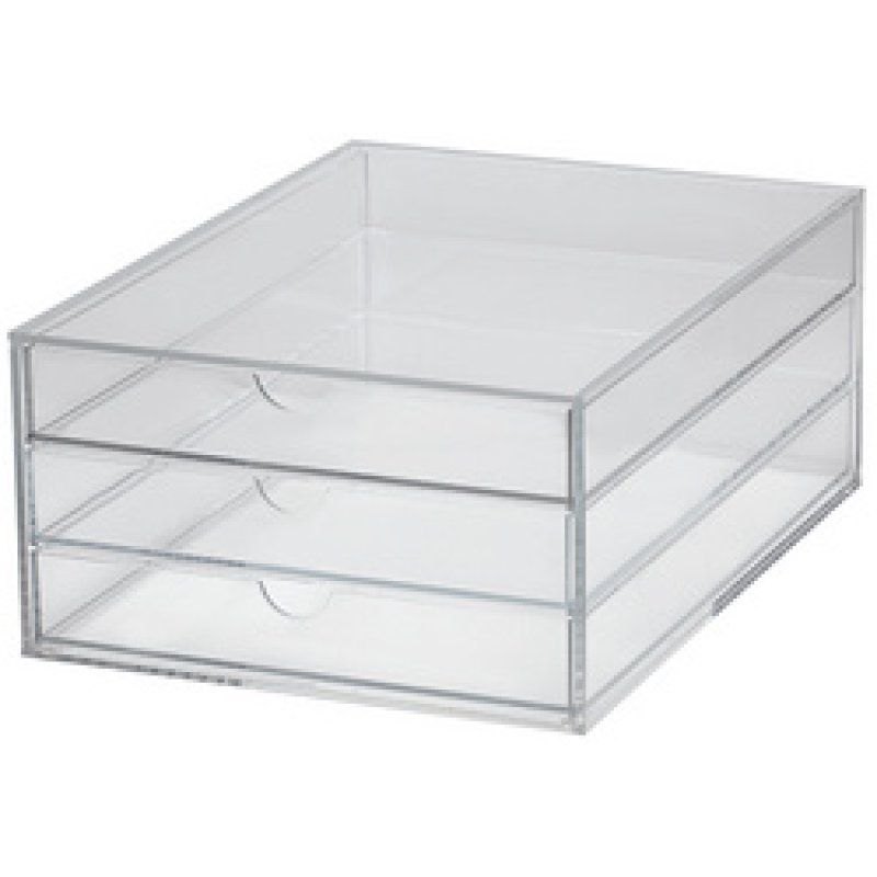 MAUL Module de classement acrylique, A4, 3 tiroirs