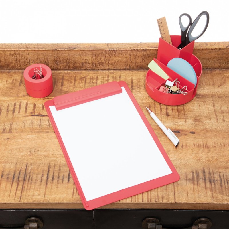 MAUL Distributeur de trombones MAULpro Recycling, rouge