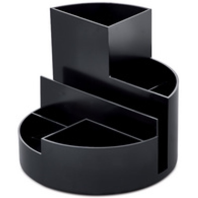 MAUL Multipot MAULrundbox Recycling, rond, noir