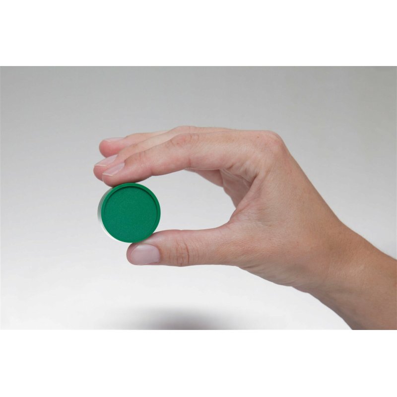 MAUL Aimant industriel, diamètre: 29 mm, 1 kg, vert