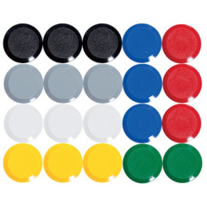 MAUL Aimant à facettes MAULpro, diamètre: 33 mm, blanc