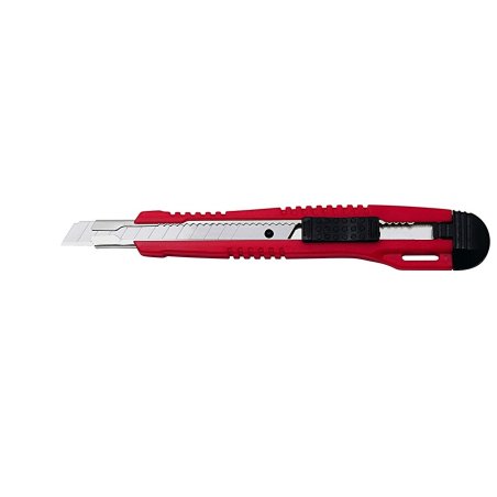 WEDO Cutter pro, lame: 9 mm, avec clip, rouge/noir