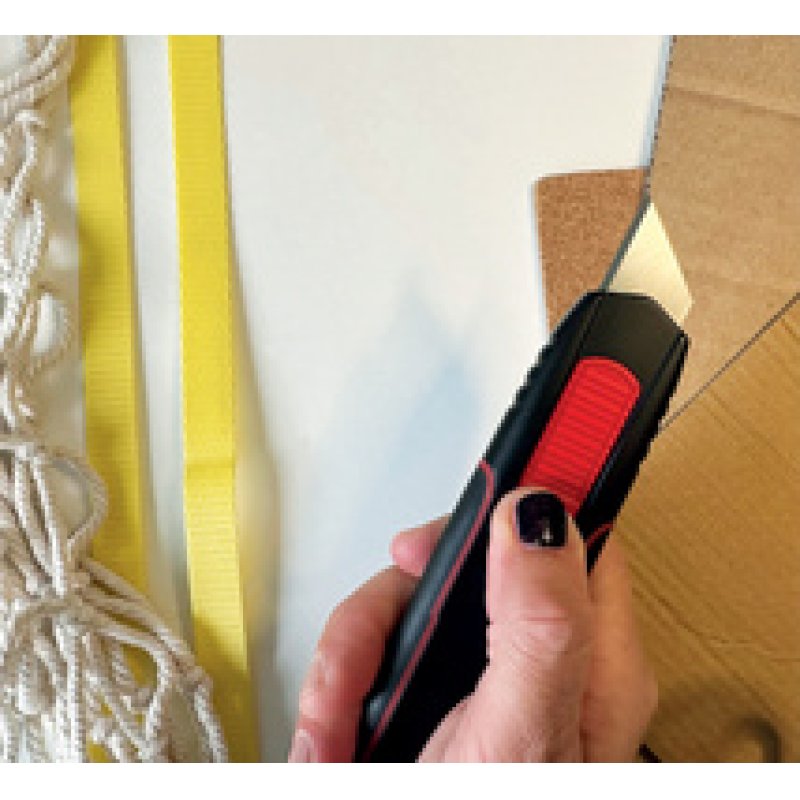 WEDO Cutter de sécurité Double Side, noir/rouge