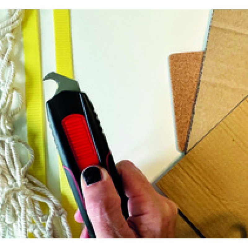 WEDO Cutter de sécurité Double Side, noir/rouge