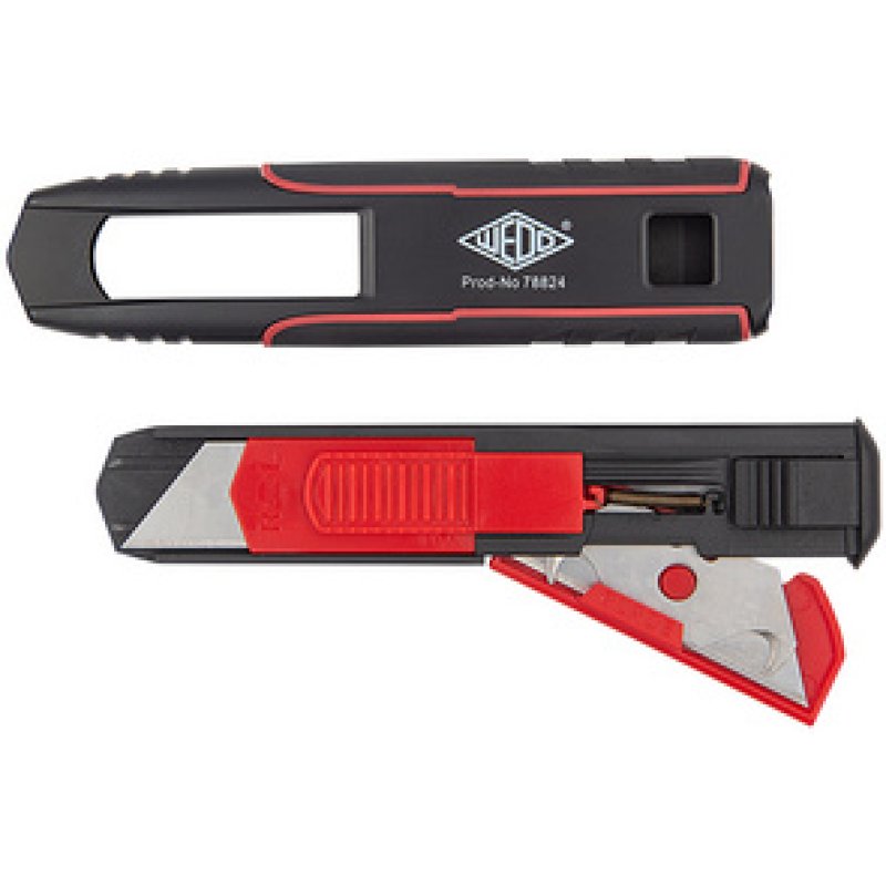 WEDO Cutter de sécurité Double Side, noir/rouge