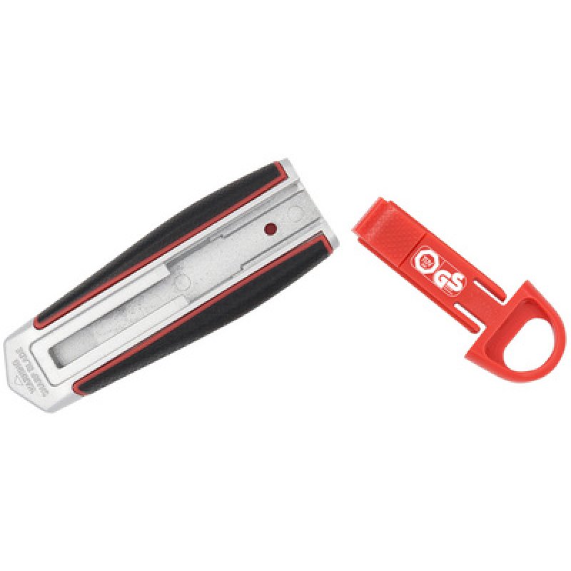 WEDO Cutter de sécurité Long Blade, lame: 18 mm, rouge/noir