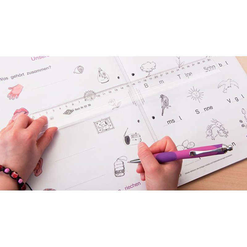 Wedo 52 30 Desk ruler 300 mm Plastic Transparent 1 pc(s)