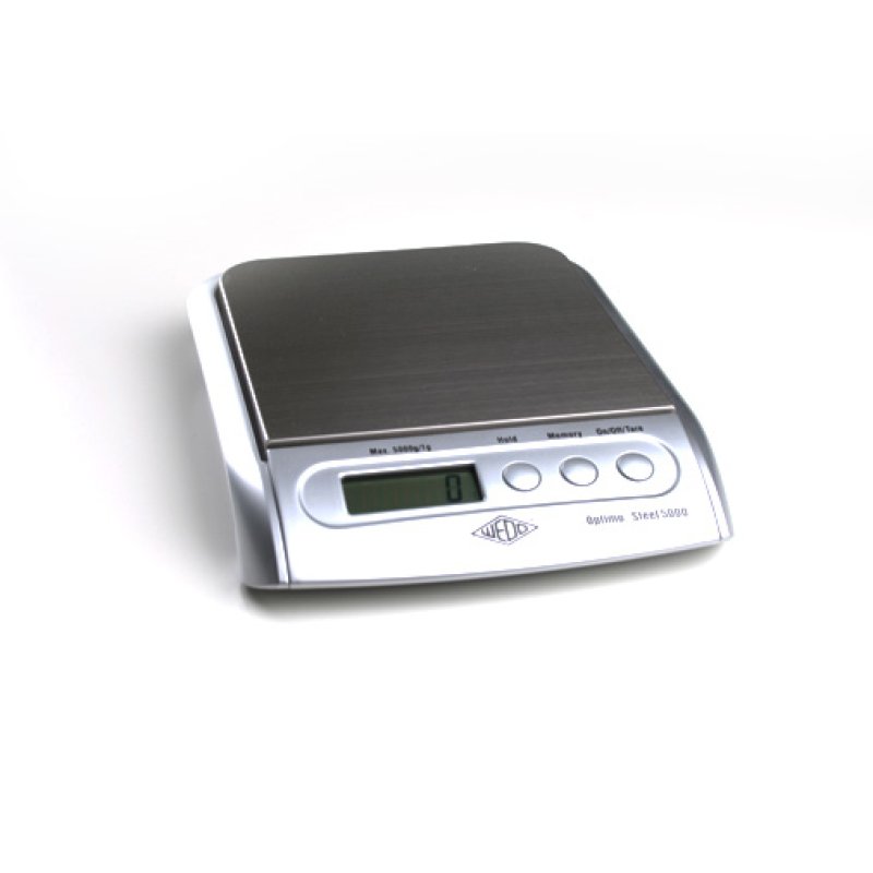Wedo Electronic Scale OPTIMO Steel 5000 Electronic postal scale Silver